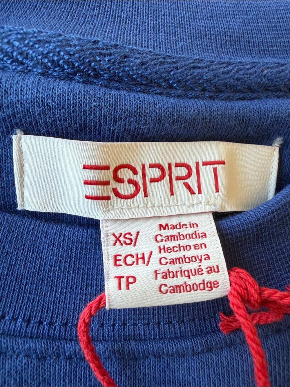 Esprit women's Crewneck Sweatshirt in Bright Blue - Picture 3 of 4